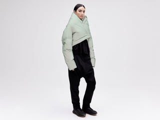 Wrap Down Jacket - Reflective Jade