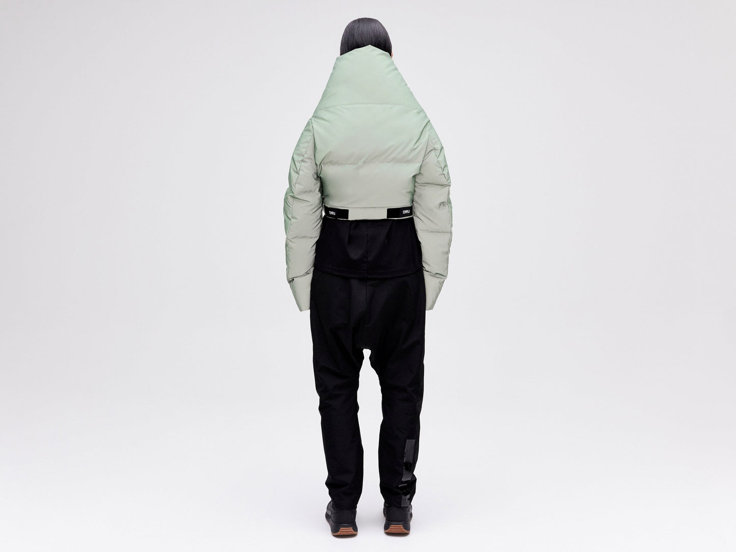 Wrap Down Jacket - Reflective Jade