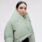 Wrap Down Jacket - Reflective Jade