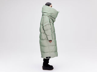 Wrap Down Coat - Reflective Jade
