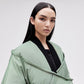 Wrap Down Coat - Reflective Jade