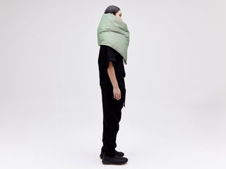 Wrap Down Coat - Reflective Jade