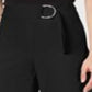 INC International Concepts Women's O Ring Culotte Pants Black Size 16 Petite