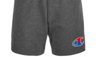 Champion Big Boy's Two Tone Logo Jersey Shorts Gray Size Medium