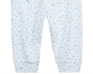 First Impressions Baby Boy's Square Print Cotton Jogger Pants Blue Size 6-9MOS
