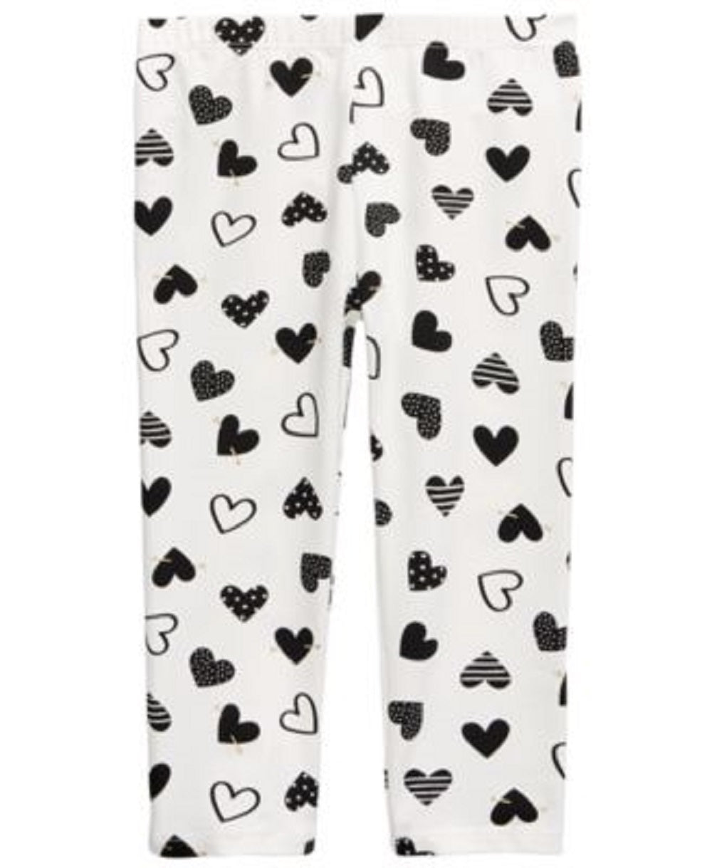 First Impressions Baby Girl's Heart Leggings White Size 6-9MOS