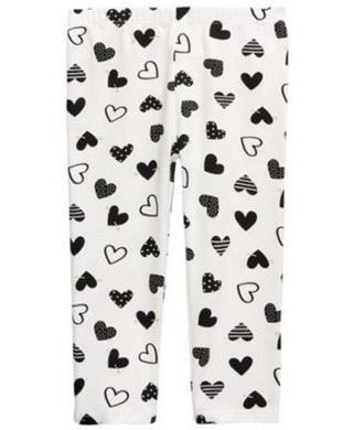 First Impressions Baby Girl's Heart Leggings White Size 6-9MOS