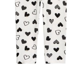 First Impressions Baby Girl's Heart Leggings White Size 6-9MOS