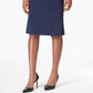 JM Collection Women's Rivet Waist A Line Skirt Blue Size XX-Large