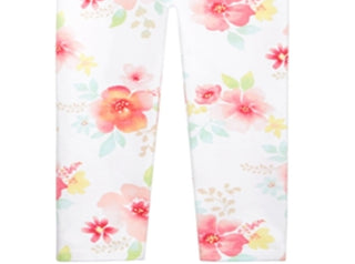 First Impressions Baby Girl's Floral Print Leggings White Size 18MOS