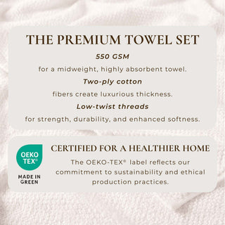 Cotton Textured Bath Towel Set - Acacia Collection