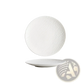 Textured Ceramic Round Plate Nordic Rock Pattern