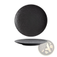 Textured Ceramic Round Plate Nordic Rock Pattern
