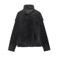 Women's Textured Black Suede Moto Biker Jacket