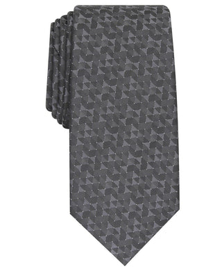 Alfani Men's Slim Geo Tie  Black Size Regular