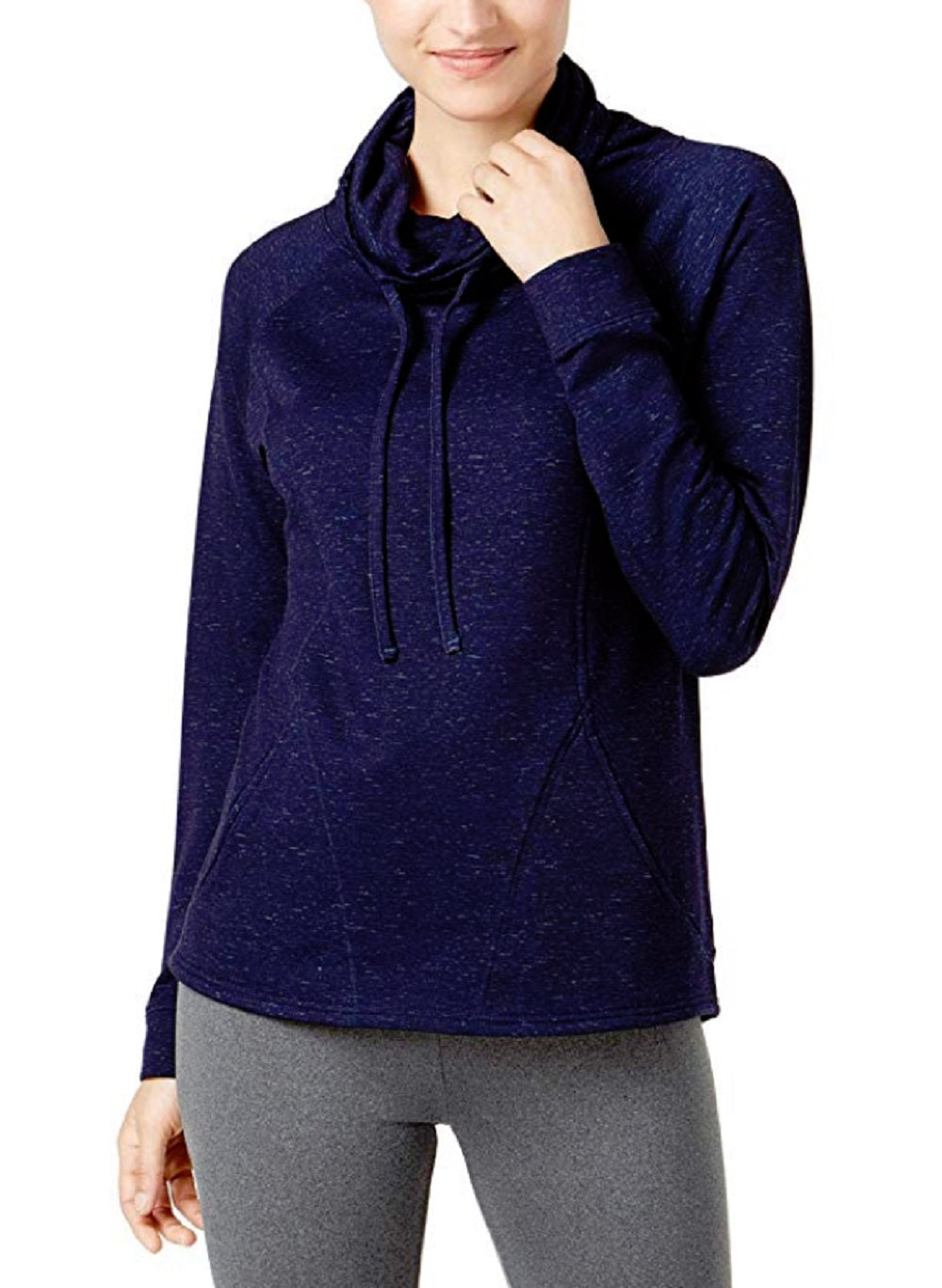 Women's Funnel Neck Pull Over Tunic Ht Eclip Co Sd Size Large by 32 Degrees Heat