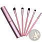 Travel Eye Makeup Brush Set with Portable Case