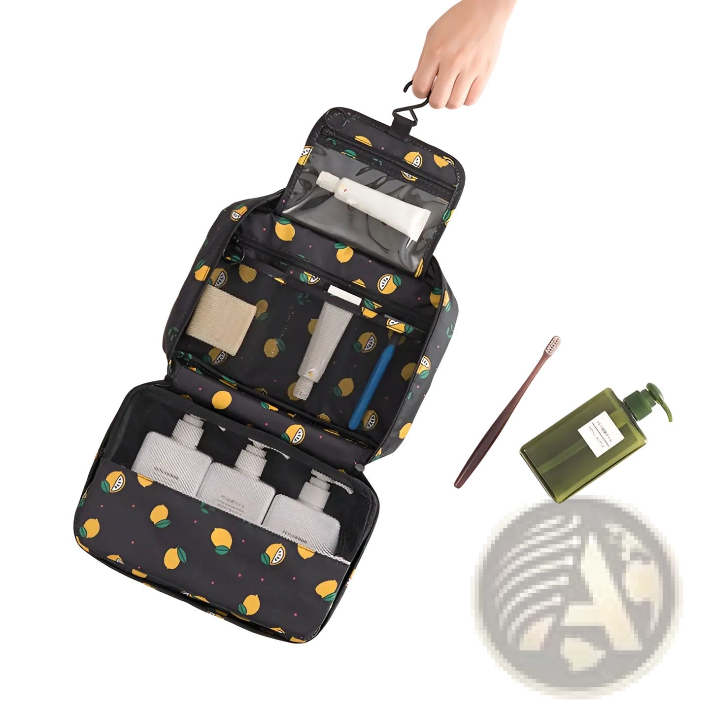 Travel Makeup Bag Hanging Toiletry Organizer