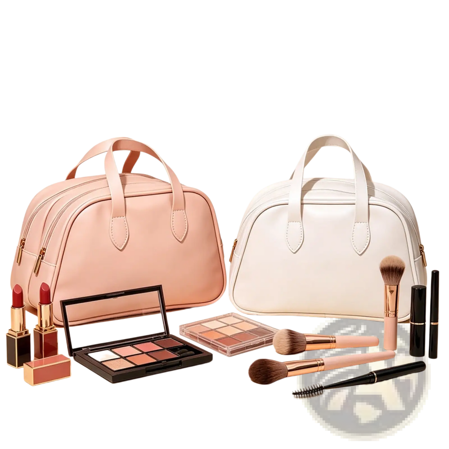 Travel Makeup Bag Set Waterproof Leather Toiletry Bag