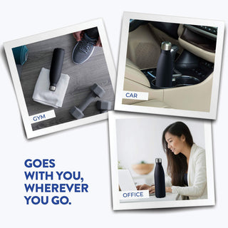 Triple-Insulated Stainless Steel Water Bottle - 2 Pack