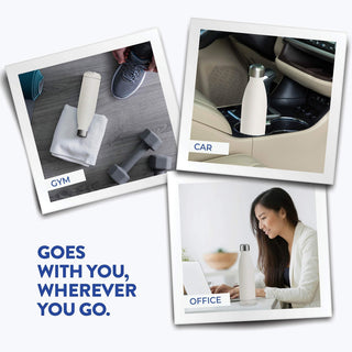 Triple-Insulated Stainless Steel Water Bottle - 2 Pack