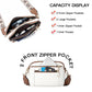 Triple Zipper Floral Strap Colorblock Crossbody Bag