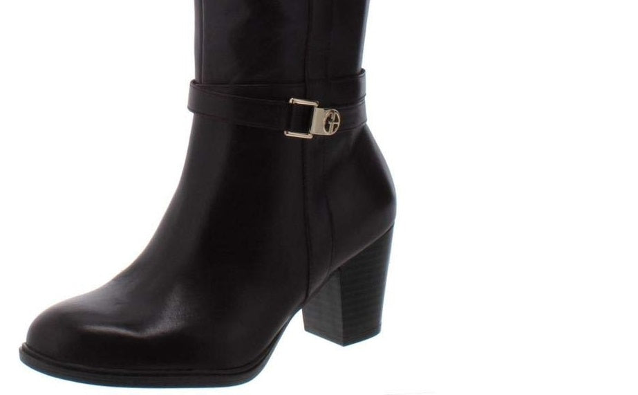 Giani Bernini Women's Rozario Almond Toe Mid-Calf Fashion Boots Black Size 10 M