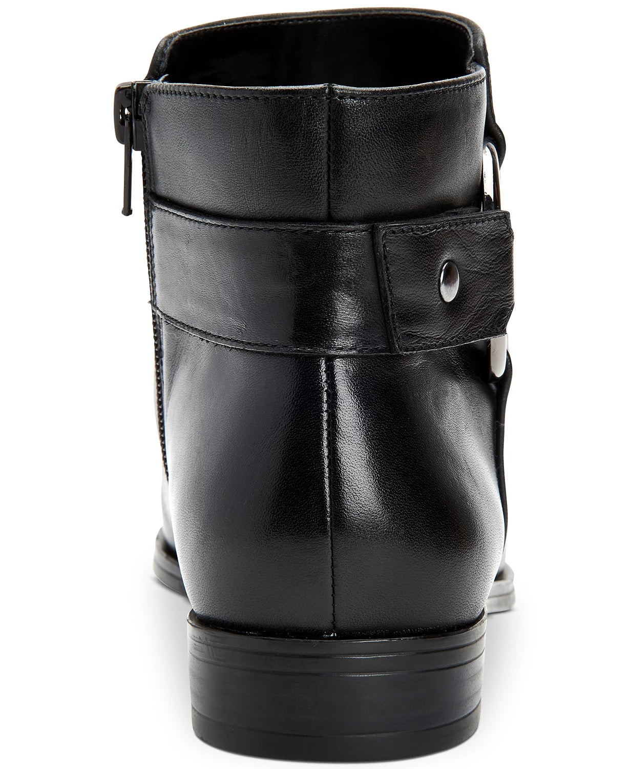 Alfani Women's Avvia Leather Closed Toe Ankle Fashion Boots Black Size 5 M