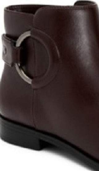 Alfani Women's Step 'N Flex Avvia Leather Booties  Wine Size 6 M