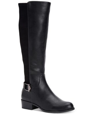 Alfani Women's Kallumm Almond Toe Knee High Fashion Boots Black Size 5.5 M