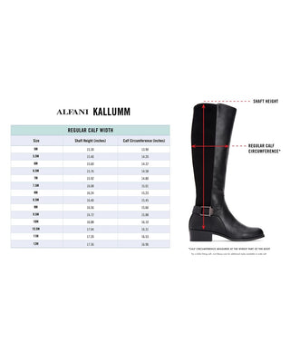 Alfani Women's Kallumm Almond Toe Knee High Fashion Boots Black Size 5.5 M
