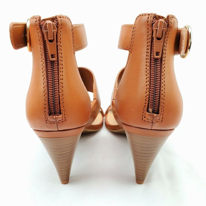 INC International Concepts Women's Gavi Strappy Cone Heel Dress Sandals Brown Size 7 M