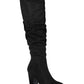 Material Girl Women's Myah Tall Dress Boots Black Size 7.5 M