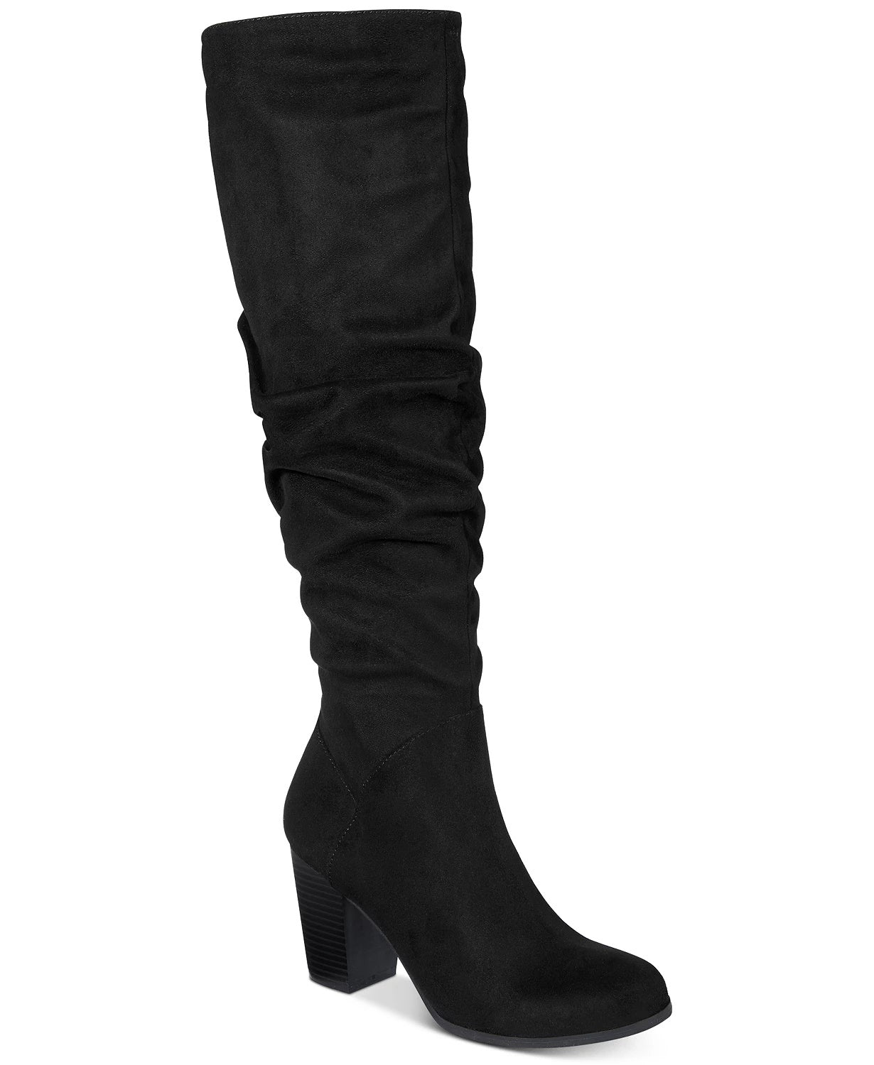 Material Girl Women's Myah Tall Dress Boots Black Size 7.5 M