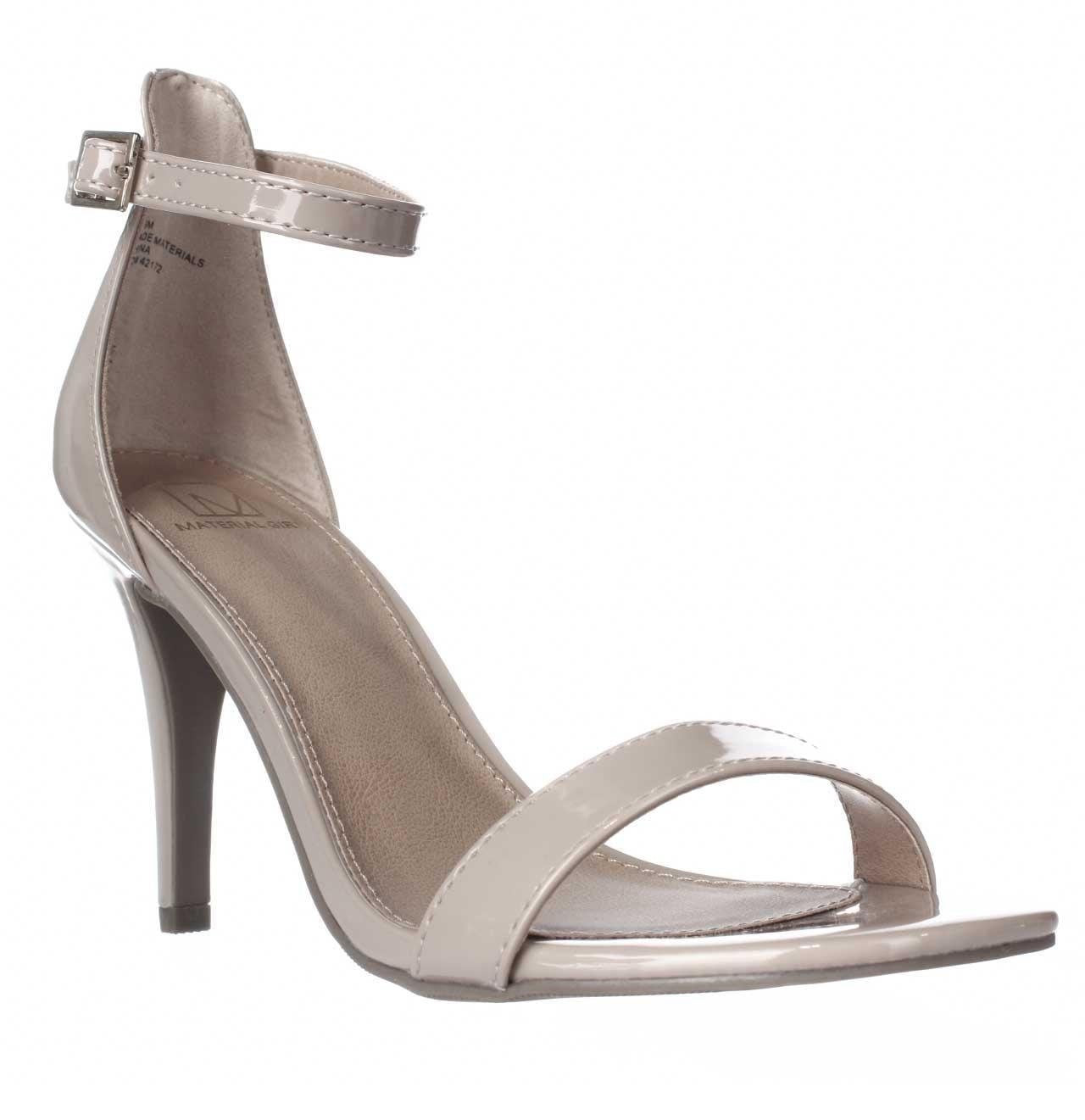 Material Girl Women's Blaire Two-Piece Dress Sandals  Gray Size 11 M