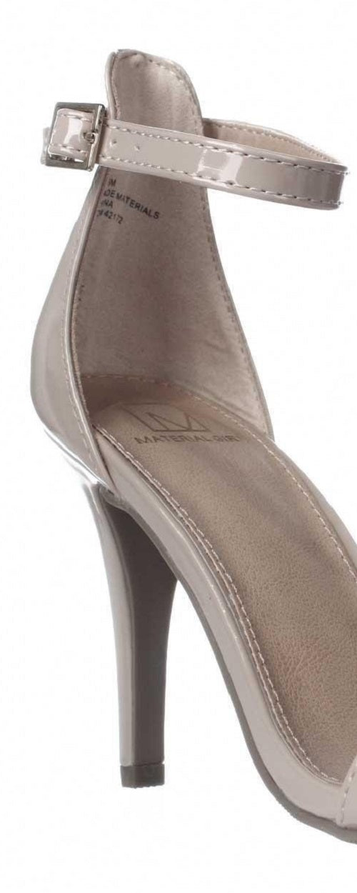 Material Girl Women's Blaire Two-Piece Dress Sandals  Gray Size 11 M