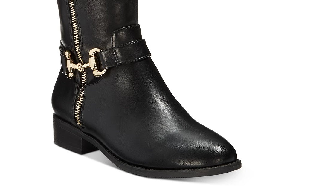 Thalia Sodi Women's Vigi Riding Boots Shoes Black Size 7 M