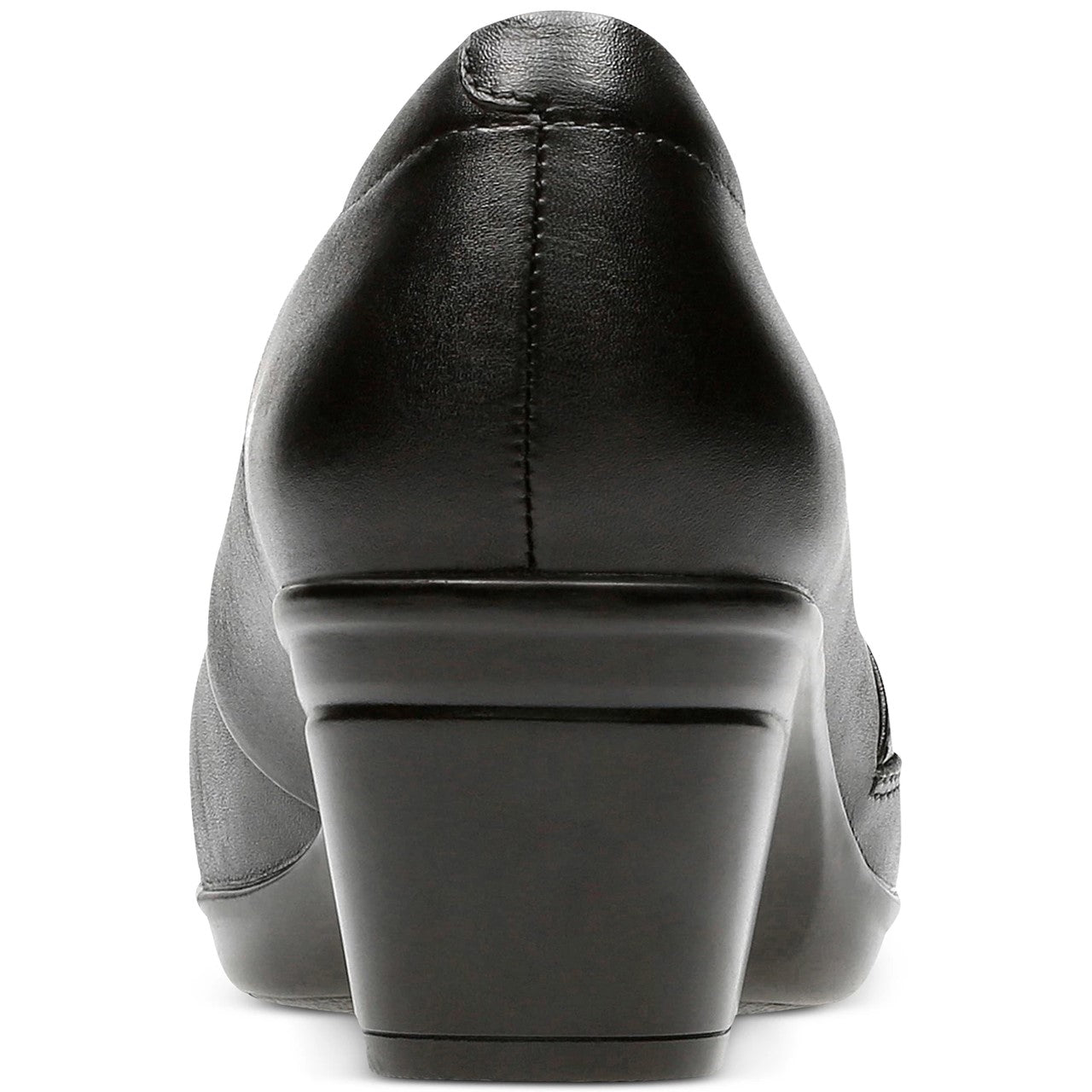 Clarks Collection Women's Emslie Warbler Leather Shooties Shoes Black Size 6.5 M