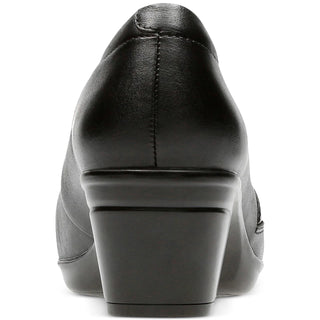 Clarks Collection Women's Emslie Warbler Leather Shooties Shoes Black Size 6.5 M