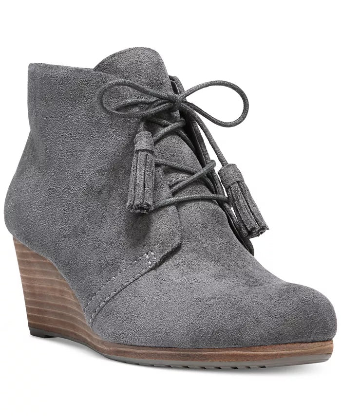 Dr. Scholl's Women's Dakota Wedge Booties Dark Gray Size 7.5 M