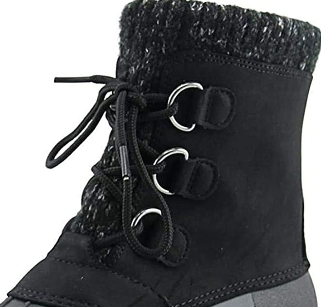 Baretraps Women's Fabulous Water Resistant Duck Boot Shoes Black Size 7 M