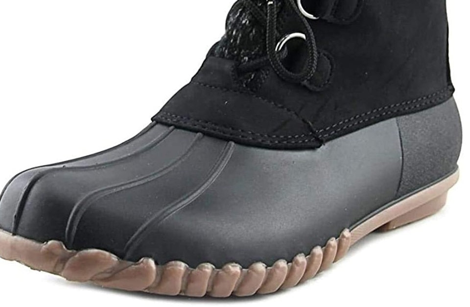Baretraps Women's Fabulous Water Resistant Duck Boot Shoes Black Size 7 M