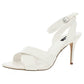 DKNY Women's Ivy Peep Toe Casual Ankle Strap Sandals White Size 9