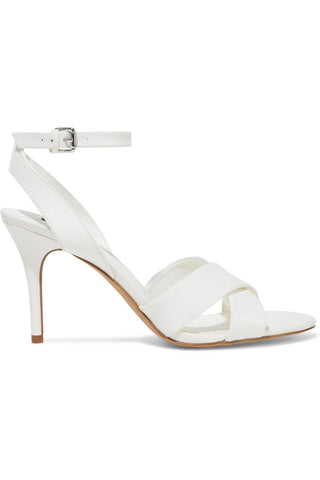 DKNY Women's Ivy Peep Toe Casual Ankle Strap Sandals White Size 9