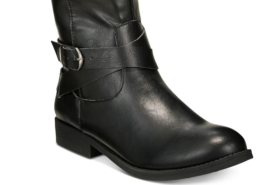 Style & Co Women's Madixe Riding Boots Shoes Black Size 5 M
