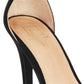 Material Girl Women's Blaire Two-Piece Dress Sandals Black Size 10 M