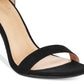 Material Girl Women's Blaire Two-Piece Dress Sandals Black Size 10 M