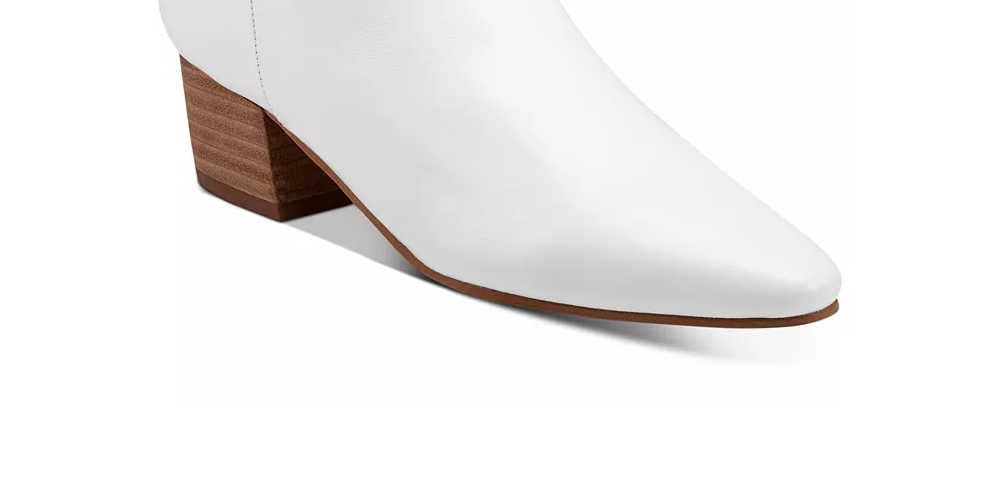 Marc Fisher Women's Tammea Ankle Booties Shoes White Size 6 M