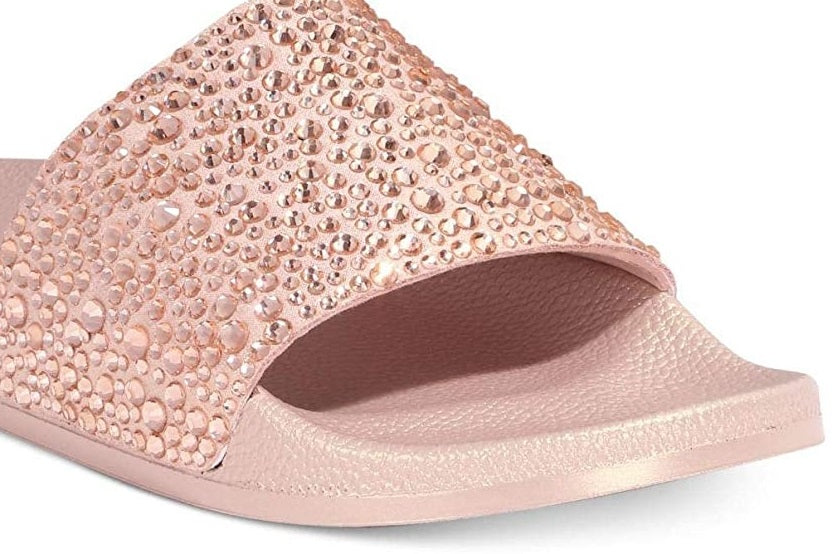 INC International Concepts Women's Peymin2 Open Toe Casual Slide Sandals Pink Size 5 M