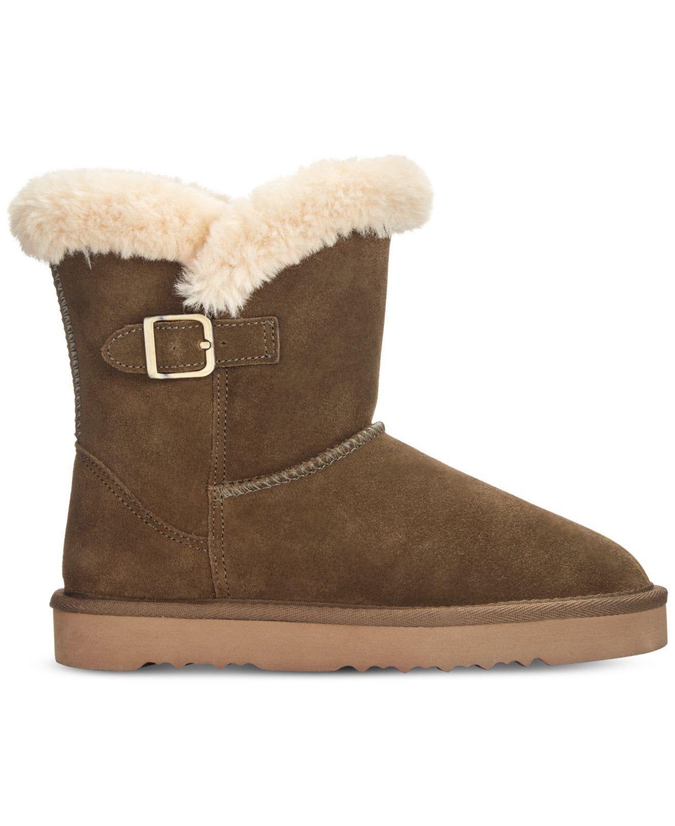 Style & Co Women's Tiny 2 Winter Booties Med Brown Size 5 M